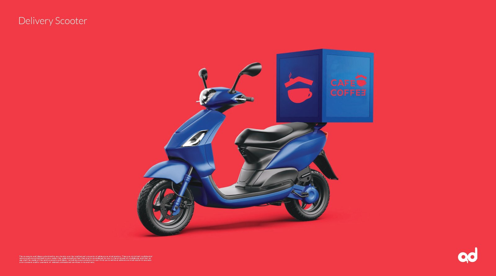 Cafe Coffee Delivery Scooter