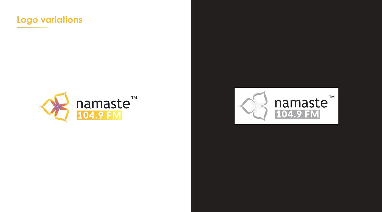 Namaste FM Logo Variations