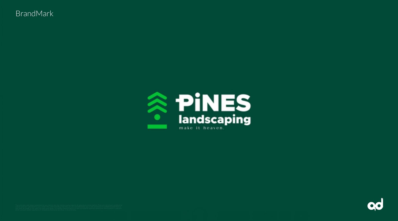 Pines Landscaping BrandMark